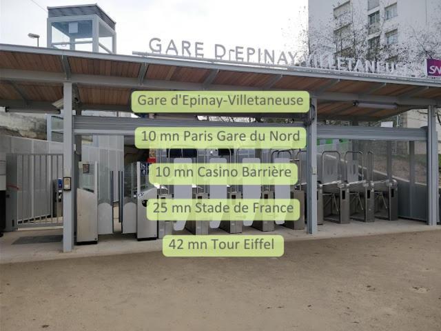 Parking Prive Gratuit - 15Mn Paris - Gare A Pied En 5Mn - Tout Equipee - Terrasse - Jardin - Stade De France - Casino D'Enghien - Hippodrome, Universite Épinay-sur-Seine Eksteriør billede
